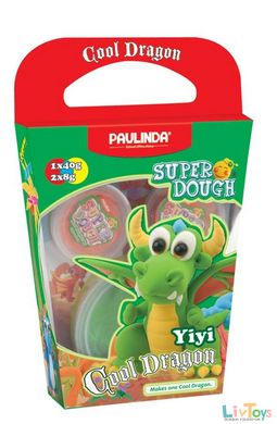 Маса для ліплення Paulinda Super Dough Cool Dragon Дракон зелений PL-081378-13