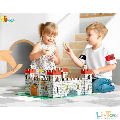 Игрушечный замок - Деревянный игровой набор  Viga Toys (50310)