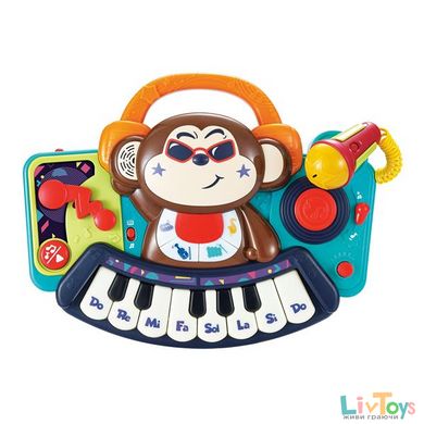 Музыкальная игрушка Hola Toys Пианино-обезьянка с микрофоном (3137)