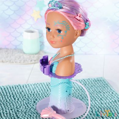 Лялька-манекен BABY BORN з автоматичним душем - Сестричка-РУСАЛОНЬКА (на присосці, з аксесуарами)