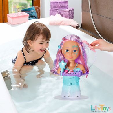 Кукла-манекен BABY BORN с автоматическим душем - СЕСТРИЧКА-РУСАЛОЧКА (на присоске, с аксессуарами)