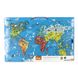 Магнітний пазл Viga Toys Карта світу з маркерною дошкою англійською (44508EN)