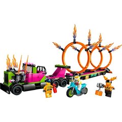 Конструктор LEGO City Stuntz Задание с каскадерским грузовиком и огненным кольцом 479 деталей (60357)