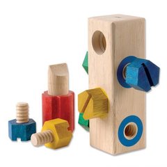 Дерев'яна розвивальна іграшка Guidecraft Manipulatives Закрути гвинтики (G2003)