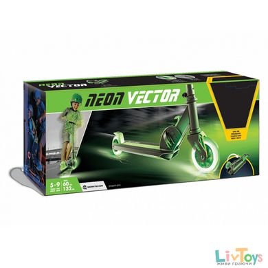Самокат Neon Vector Зеленый N101177 (пошкоджене пакування)