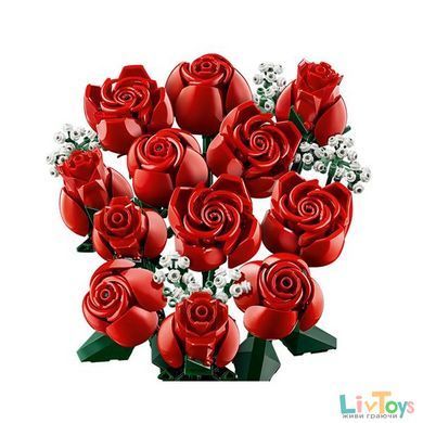 Конструктор LEGO Icons Букет роз 822 детали (10328)