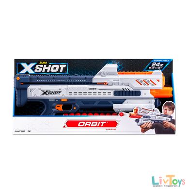 X-Shot Скорострельный бластер EXCEL CHAOS New Orbit (24 шарика)