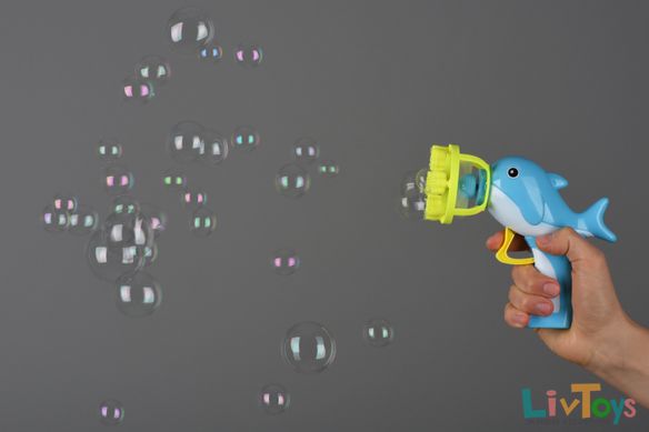 Мыльные пузыри Same Toy Bubble Gun Дельфин голубой 802Ut-1
