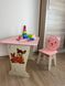 Вау! Детский стол розовый! Стол-парта классическая и стульчик.Подарок!Подойдет для учебы, рисования, игры