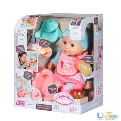 Інтерактивна лялька Baby Annabell - ЛАНЧ КРИХІТКИ АННАБЕЛЬ (43 cm, с аксессуарами, озвучена)
