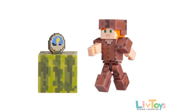 Колекційна фігурка Alex in Leather Armor серія 4, Minecraft