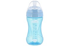 Детская Антиколикова бутылочка Nuvita NV6032 Mimic Cool 250мл голубая