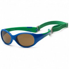 Детские солнцезащитные очки Koolsun сине-зеленые серии Flex (Размер: 3+)