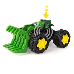 Игрушечный трактор John Deere Kids Monster Treads с ковшом и большими колесами (47327)