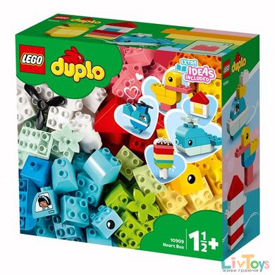 Конструктор LEGO DUPLO Коробка-серце 80 деталей (10909)