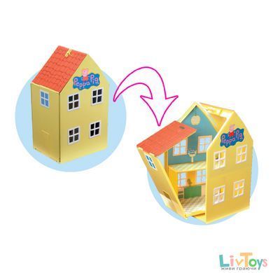 Игровой набор Peppa - ЗАГОРОДНЫЙ ДОМ ПЕППЫ (домик с мебелью, 2 фигурки)
