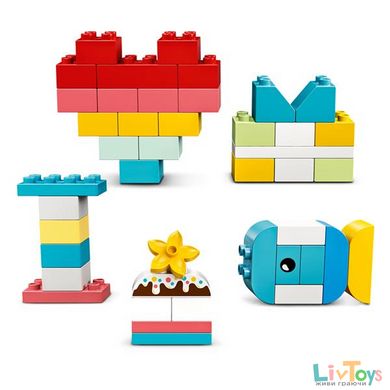 Конструктор LEGO DUPLO Коробка-серце 80 деталей (10909)