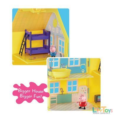 Игровой набор Peppa - ЗАГОРОДНЫЙ ДОМ ПЕППЫ (домик с мебелью, 2 фигурки)