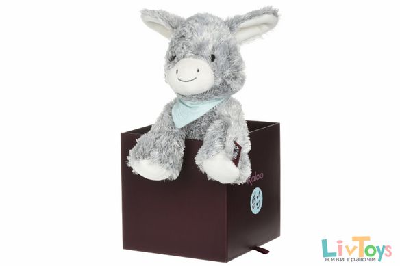 Мягкая музыкальная игрушка Kaloo Les Amis Осел серый 25 см в коробке K963140