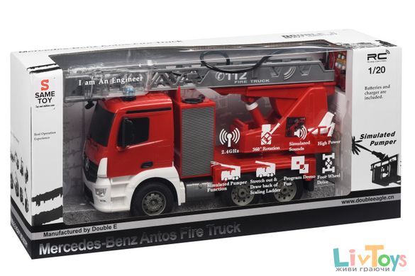 Машинка на р/у Same Toy Пожарная машина Mercedes-Benz с Лестница 1:20 E527-003