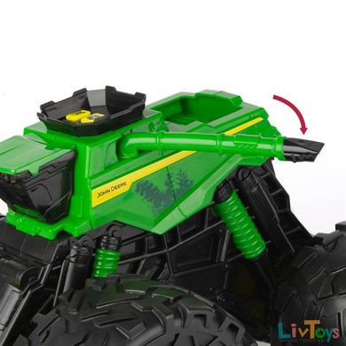 Іграшковий комбайн John Deere Kids Monster Treads з молотаркою і великими колесами (47329)