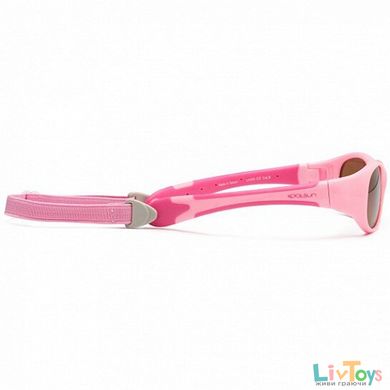 Дитячі сонцезахисні окуляри Koolsun рожеві серії Flex (Розмір: 3+)