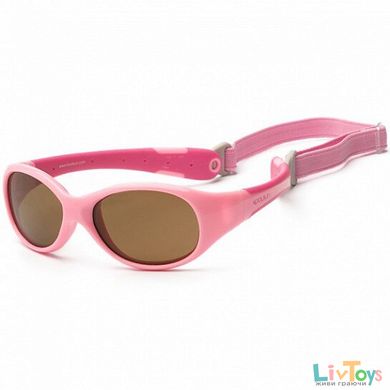 Детские солнцезащитные очки Koolsun розовые серии Flex (Размер: 3+)