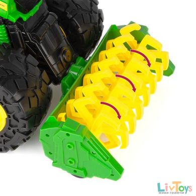 Игрушечный комбайн John Deere Kids Monster Treads с молотилкой и большими колесами (47329)