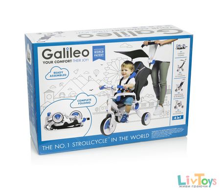 Трехколесный велосипед Galileo Strollcycle Синий G-1001-B