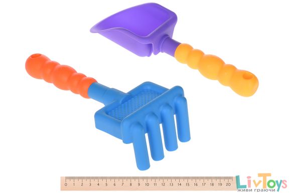 Набор для игры с песком Same Toy с Воздушной вертушой 8 шт (синий ведерко) HY-1207WUt-2