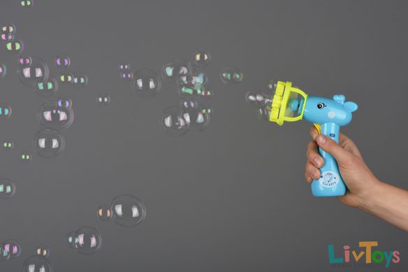 Мильні бульбашки Same Toy Bubble Gun Жираф синій 801Ut-2