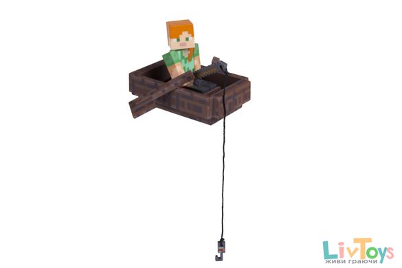 Коллекционная фигурка Alex with Boat серия 3, Minecraft