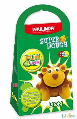 Масса для лепки Paulinda Super Dough Fun4one Лев (подвижные глаза) PL-1542