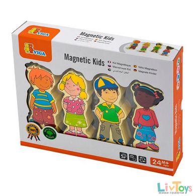 Набір магнітних фігурок Viga Toys Діти (59699VG)