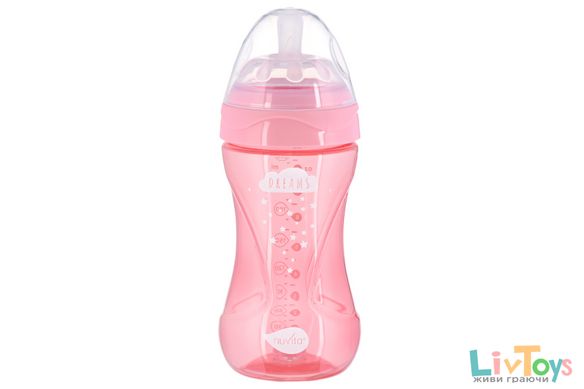 Детская Антиколикова бутылочка Nuvita NV6032 Mimic Cool 250мл розовая