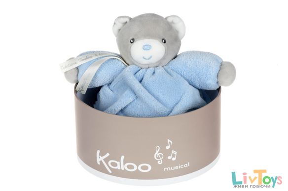 Мягкая музыкальная игрушка Kaloo Plume Мишка голубой 18 см в коробке K962313