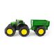 Іграшковий трактор John Deere Kids Monster Treads із причепом і великими колесами (47353)