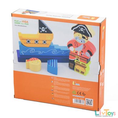 Магнітна дерев'яна іграшка  Пірат Viga Toys (50077)