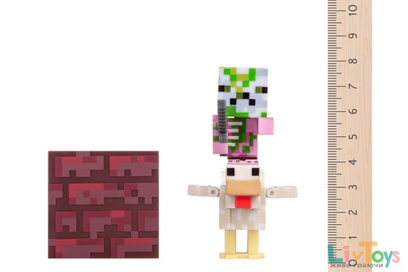 Игровая фигурка Zombie Pigman Jockey серия 4, Minecraft