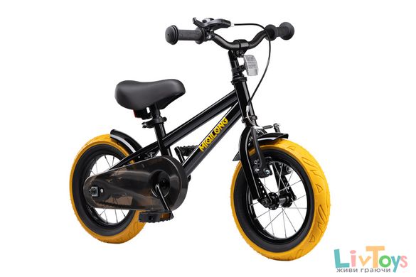 Дитячий велосипед Miqilong ST Чорний 12` на 2-5 років