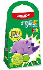 Масса для лепки Paulinda Super Dough Fun4one Носорог (подвижные глаза) PL-1537