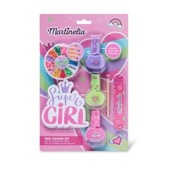 Набор детский для дизайна ногтей "Супер девушка" MARTINELIA