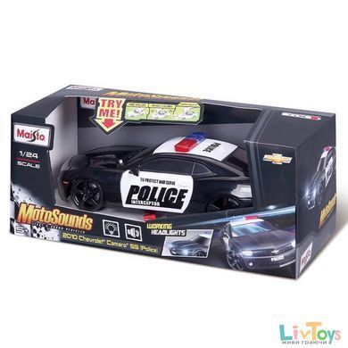 Автомодель Maisto Chevrolet Camaro SS RS Police со светом и звуками 1:24 (81236 Black)