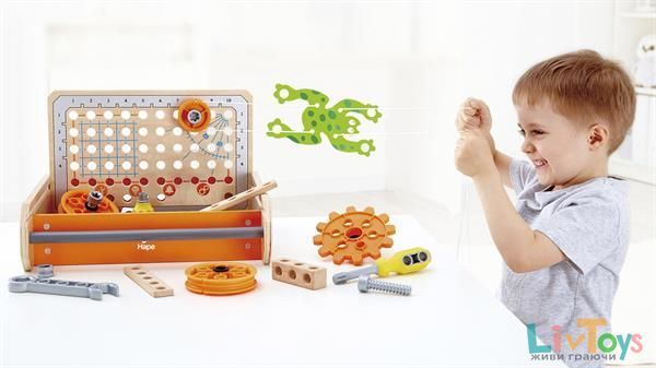 Конструктор Junior Inventor Инструменты для экспериментов 32 шт. Hape (E3029)