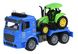 Машинка енерцийна Same Toy Truck Тягач синий с трактором со светом и звуком 98-615AUt-2