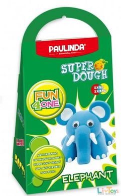 Маса для ліплення Paulinda Super Dough Fun4one Слоненятко (рухливі очі) PL-1543