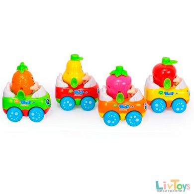 Набір іграшкових машинок Hola Toys Тутті-Фрутті 8 шт. (356A)