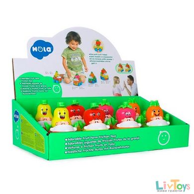 Набір іграшкових машинок Hola Toys Тутті-Фрутті 8 шт. (356A)