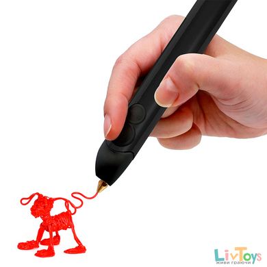 3D-ручка 3Doodler Create PLUS для проф. викор. - ЧОРНА (75 стрижнів, аксес.)