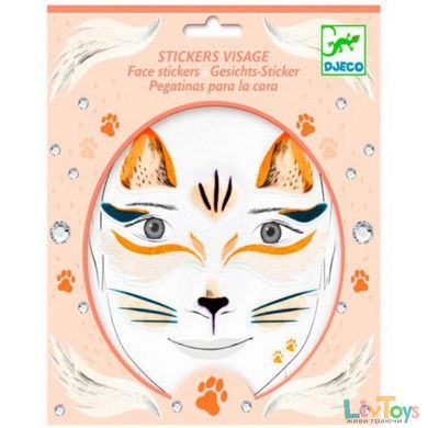 Набор наклеек для лица кошка Djeco (весенняя сказка) (DJ09214)